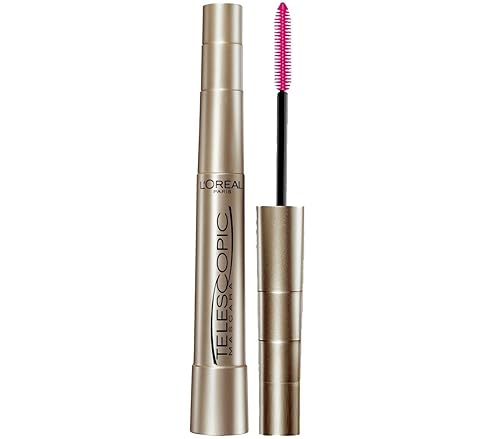 L'Oreal Paris Makeup Telescopic Original Lengthening, Lash Separating Mascara with Dual Precision Brush, Washable, Blackest Black, 0.27 Fl Oz., 1 Beauty & Personal Care L'Oreal Paris