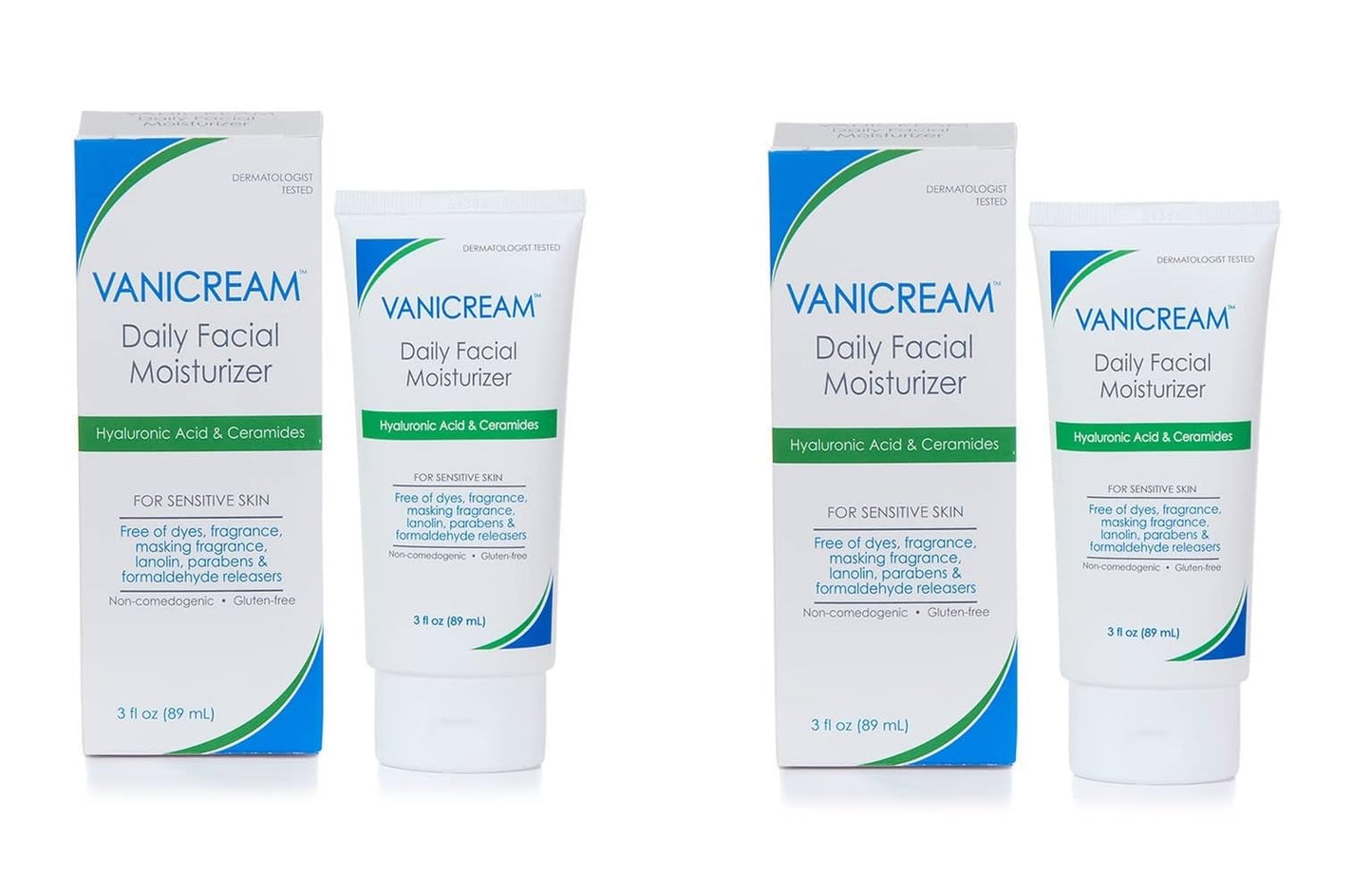 Vanicream Daily Facial Moisturizer With Ceramides and Hyaluronic Acid - Formulated Without Common Irritants for Those with Sensitive Skin, 3 fl oz Beauty & Personal Care Vanicream