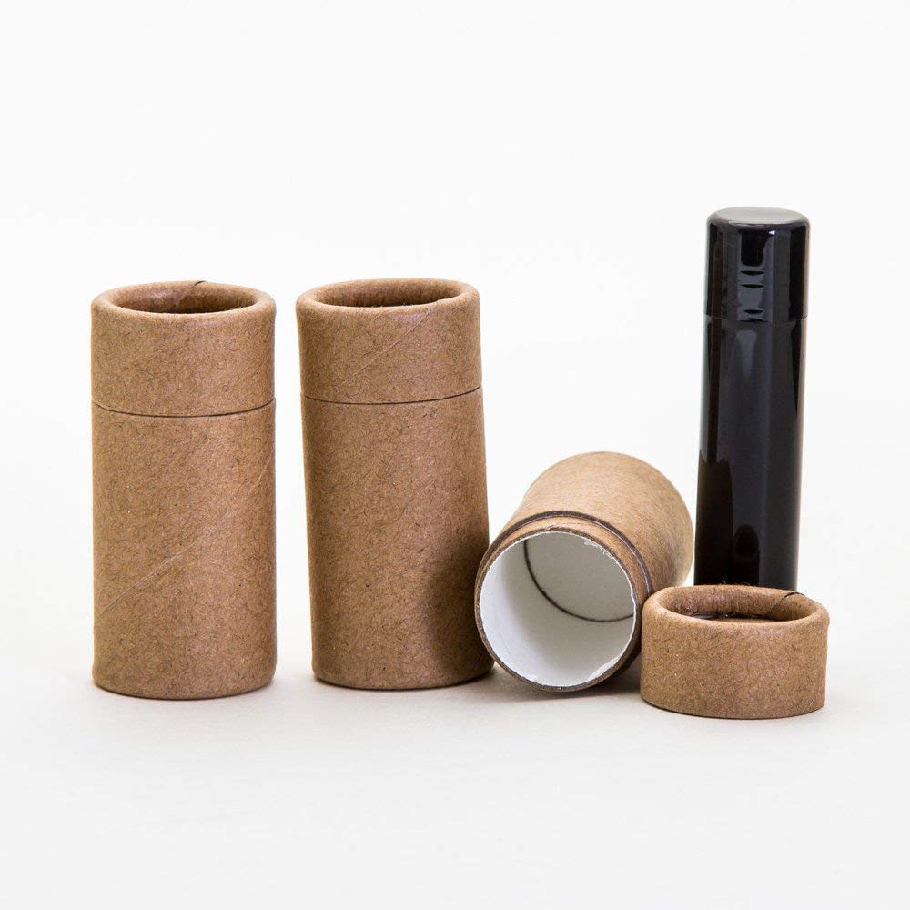 KJ's Krafts 1/2 OZ (Short) Eco-Friendly Kraft Paperboard Lip Balm Tubes x25 Beauty & Personal Care KJ's Krafts