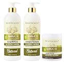 STYLE TREE Keratinequeen Garlic Hair Repair Set - Shampoo, Conditioner & Mask with Collagen & Keratin - 3-Piece Sulfate-Free Set for Hair Loss, Oil Beauty & Personal Care STYLE TREE Keratinequeen