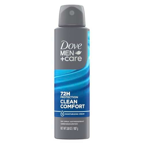 Dove Men+Care Antiperspirant Deodorant Clean Comfort Dry Spray For Men 72-hour Sweat and Odor Protection with Triple Defense Technology 3.8 oz Beauty and Personal Care Dove