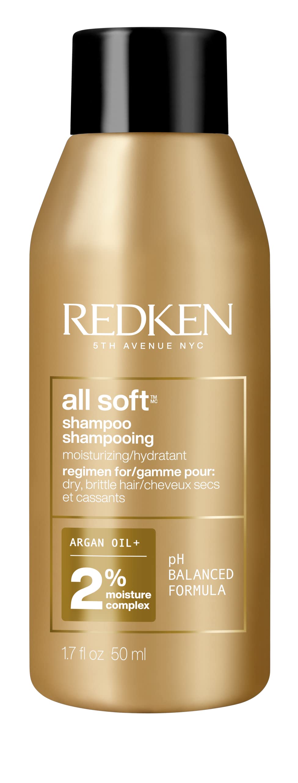 Redken All Soft Shampoo - For Dry, Brittle Hair, 1.7 Fl Oz