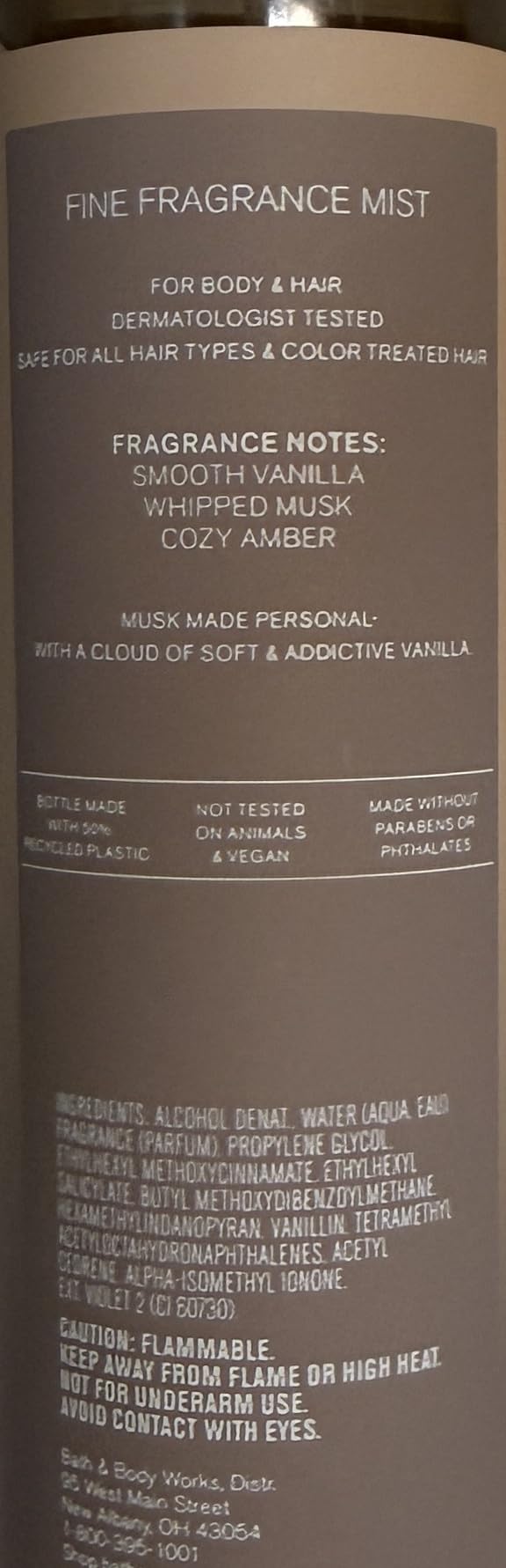 Bath & Body Works Warm Musk Fine Fragrance Mist 8 Ounces Beauty & Personal Care Bath & Body Works