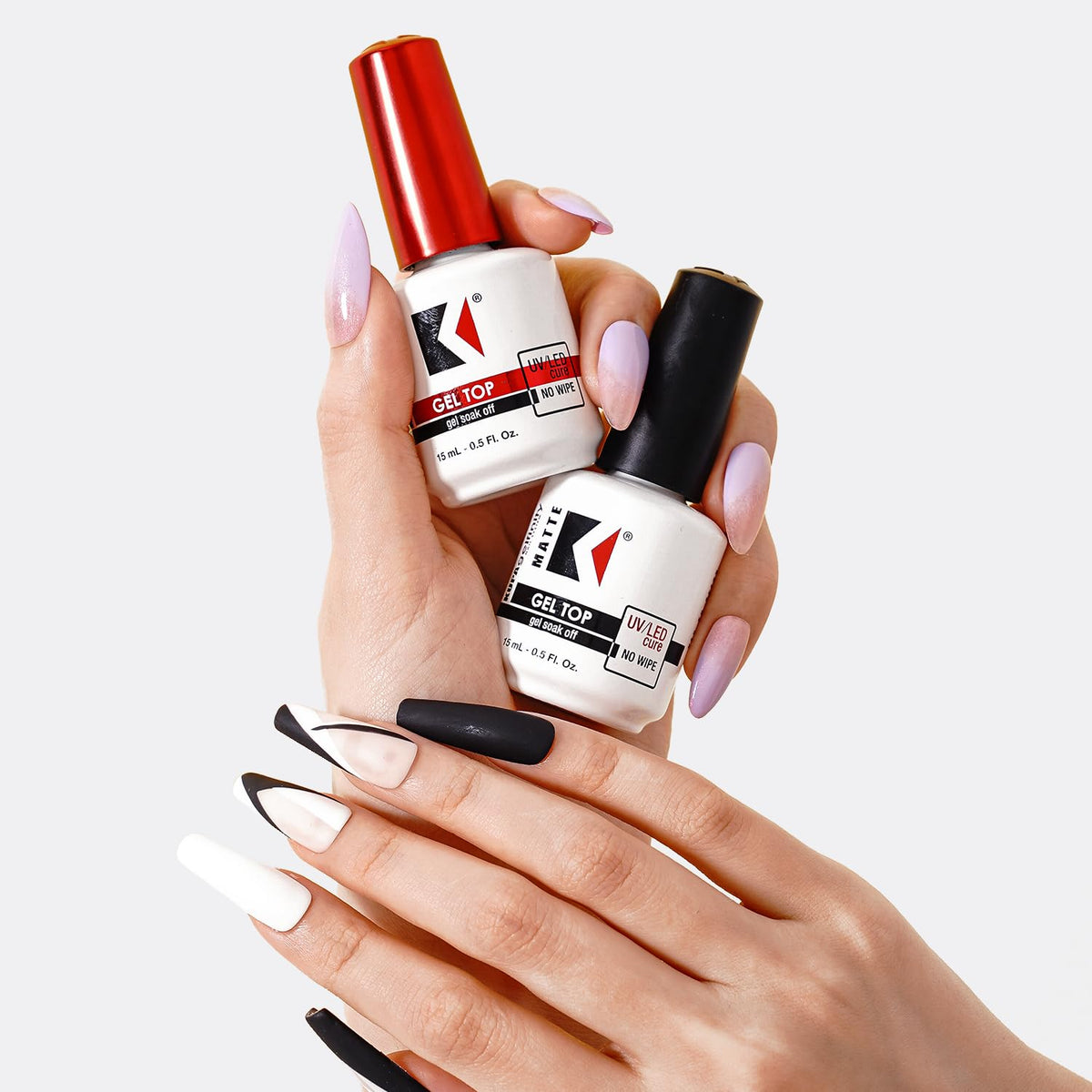 KUPA GelFinity - Soak Off Gel - Top Coat Matte Finish (No Wipe) 0.5 Fl Oz