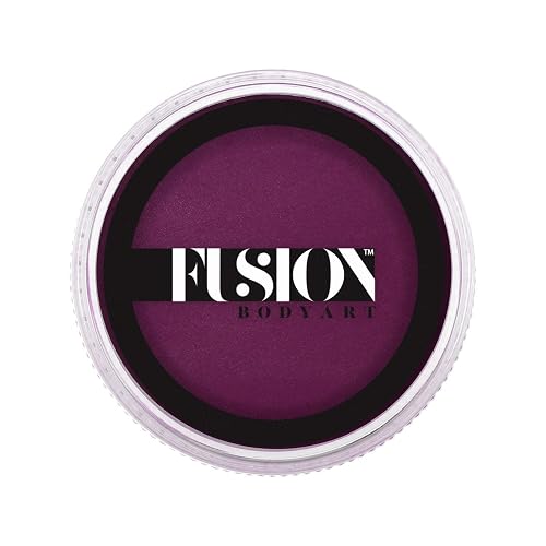 Fusion Body Art Pro Face Paint | Prime Deep Magenta (32gm), Professional Quality Water Activated Face and Body Paint Supplies Single Makeup Cake Beauty & Personal Care FUSION BODY ART