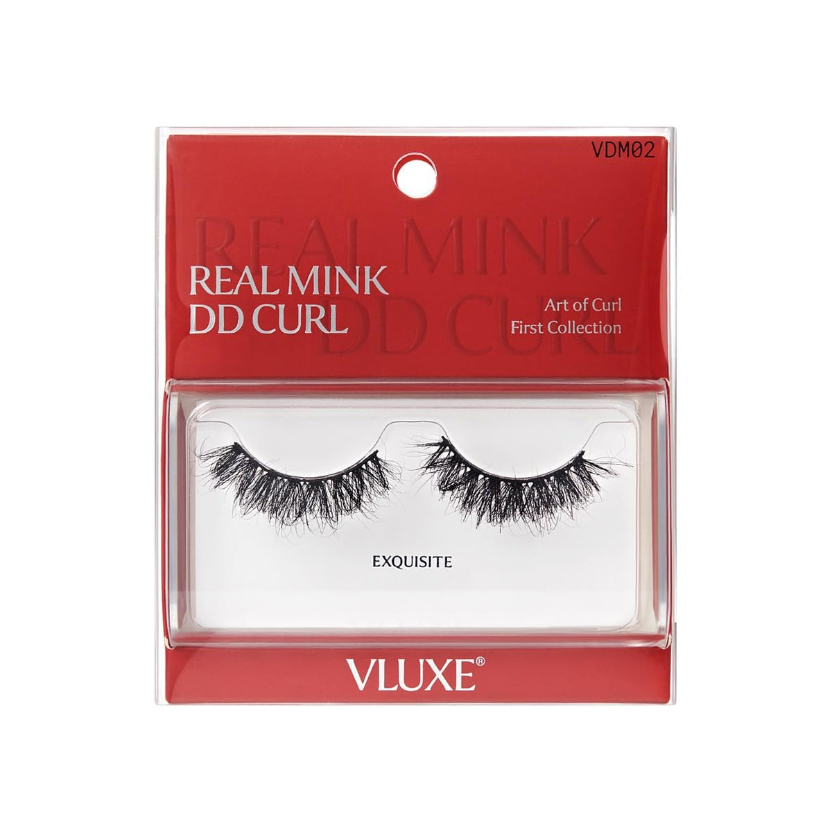VLuxe Real Mink DD Curl Eyelashes, 100% Real Mink Strip Lash, Dramatic Fluffy False Lashes Give Lifted Eye Look, Lightweight & Comfortable Extensions