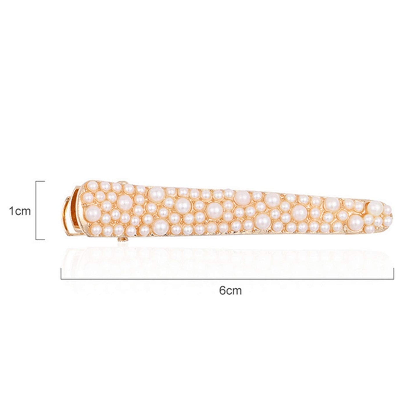 MIAO JIN 12 Pcs Rhinestone Pearls Alligator Hair Clips Duckbill Hairpins for Women's and Girls Hair Accessories Beauty & Personal Care MIAO JIN