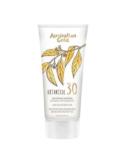 Australian Gold Botanical SPF 30 Mineral Sunscreen Lotion, Non-Chemical Sunblock with Titanium Dioxide & Zinc Oxide, Native-Australian Ingredients Beauty & Personal Care Australian Gold