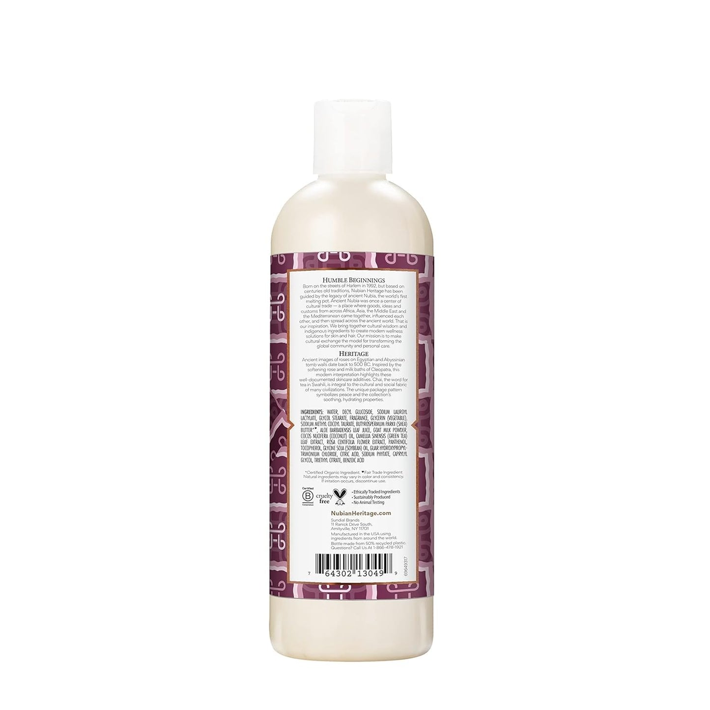 Nubian Heritage: Goat's Milk & Chai Body Wash, 13 Oz (3 Pack) Beauty & Personal Care Nubian Heritage