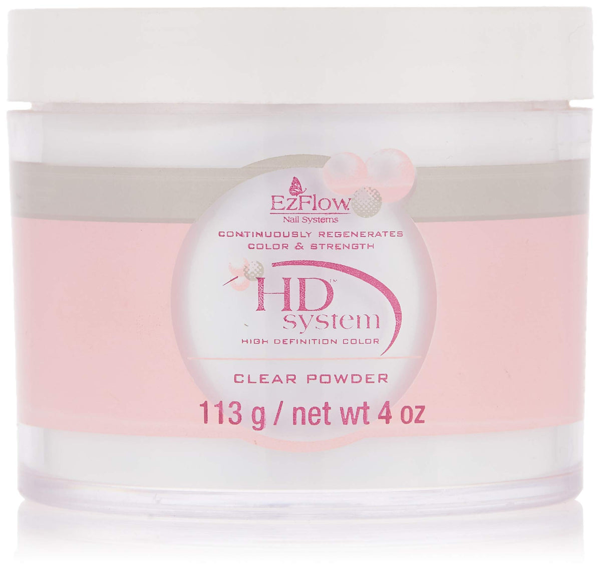 EZ Flow High Definition Clear Powder False Nails, 4 Ounce