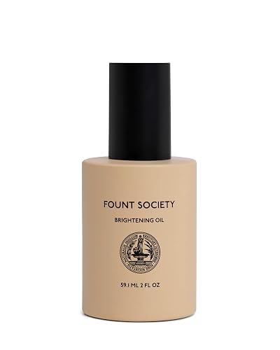 Fount Society Brightening Vitamin C Oil - 2 fl oz Lightweight Facial Oil for Radiant Skin - Lightweight, Fast Absorbing, Non-Greasy Formula - Vegan Beauty & Personal Care Fount Society
