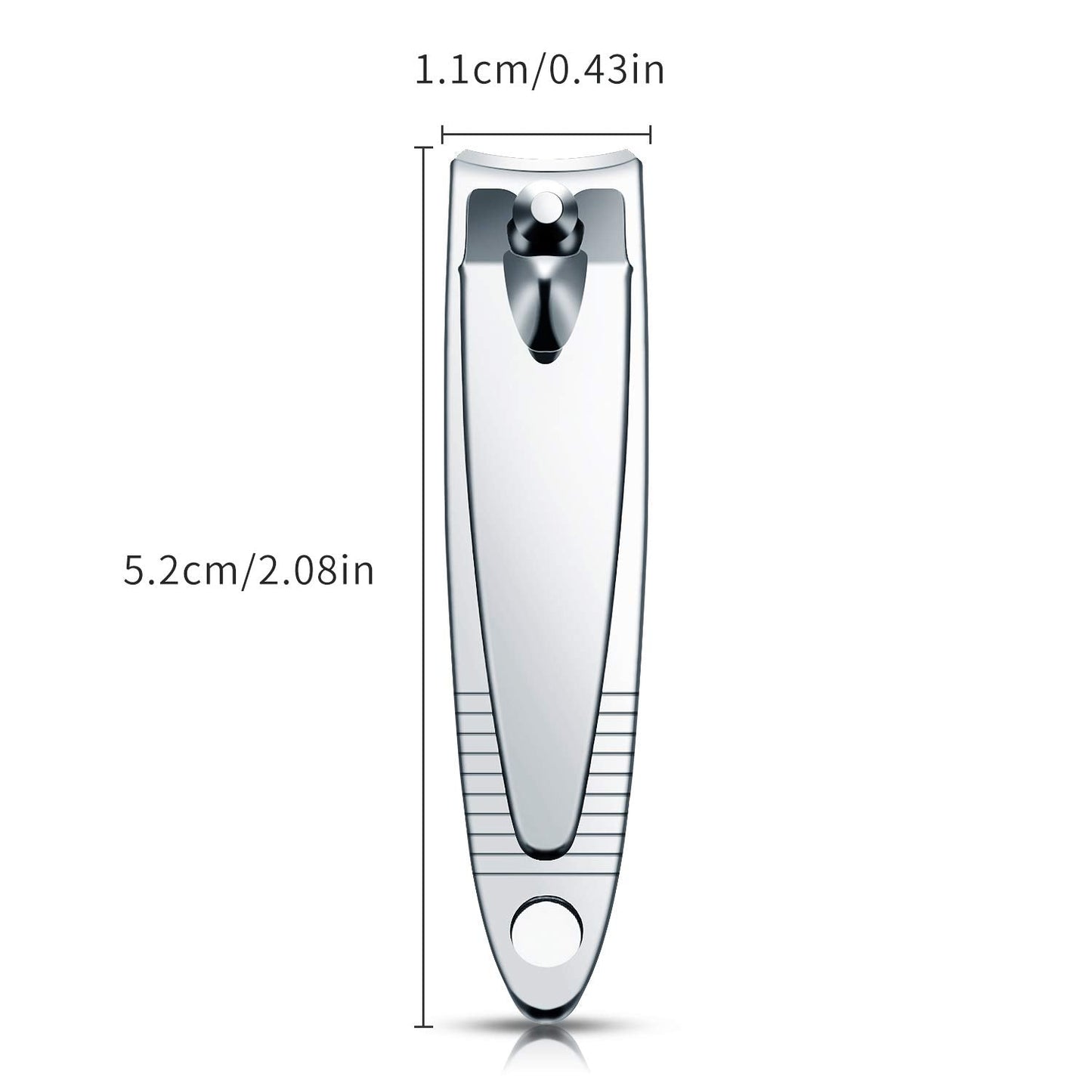 32 Pieces Stainless Steel Fingernail Nail Clipper Bulk Silver Portable Toenail Clippers Cutter Set Beauty & Personal Care Mudder