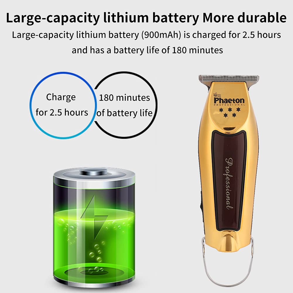 Beard Trimmer for Men, Professional Electric Hair Cutting Machine Hair Trimmer, Fine-Cut Hair Trimmer, Electric Cordless Hair Clippers with Beard Beauty and Personal Care Baagialdic