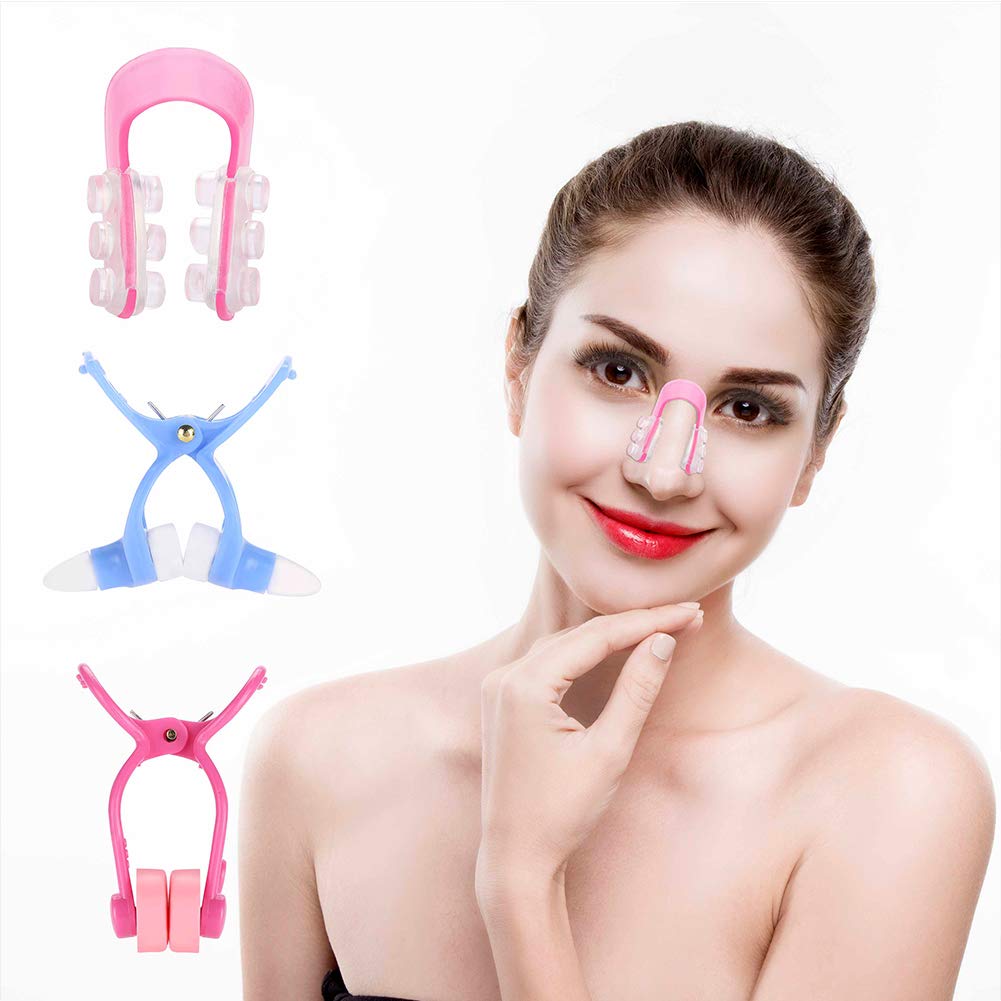 Pongnas Nose Shaper, 3pcs Nose Shaper Lifter Clip, Soft Silicone Corrector for Slimming, Bridge Straightener Corrector for Women and Men Beauty and Personal Care Pongnas