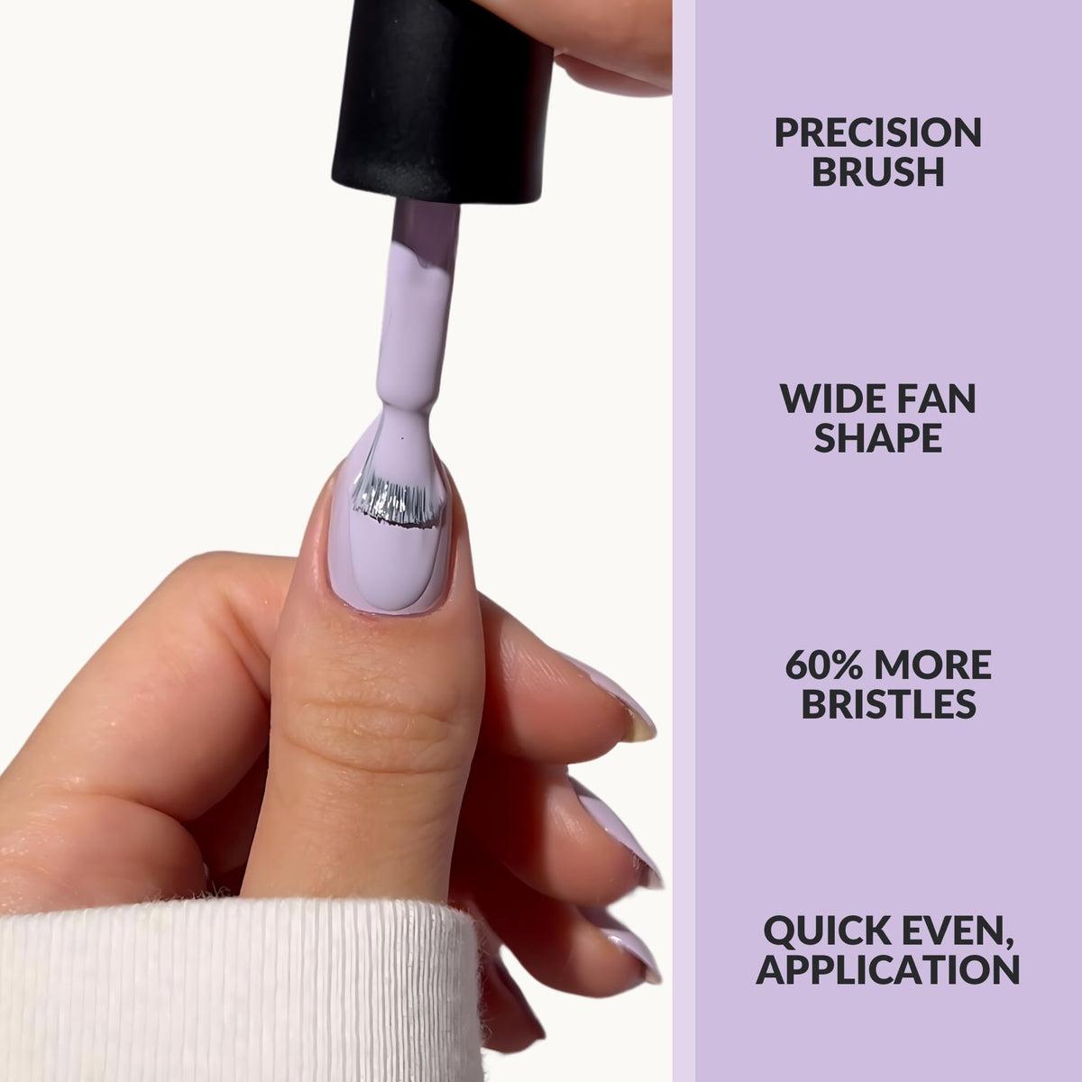 CAKE Nail Wisps Of Lilac Polish (0.5 Fl Oz) Strengthening Nail Polish Vegan And Cruelty Free, Enriched With Biotin And Keratin, Prevents Nail Damage