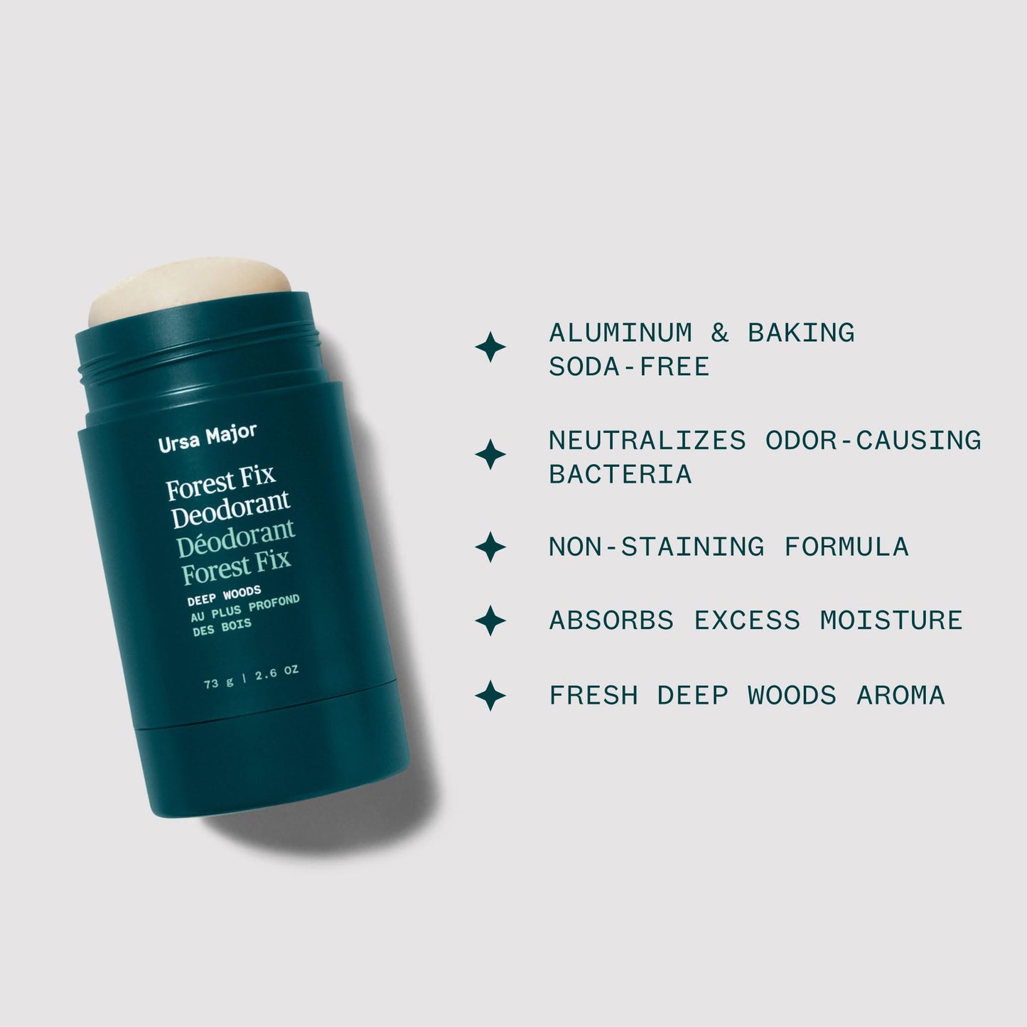 Ursa Major Natural Deodorant - Forest Fix - Aluminum-Free, Non-staining and Cruelty-Free - 2.6 ounces Beauty and Personal Care Ursa Major
