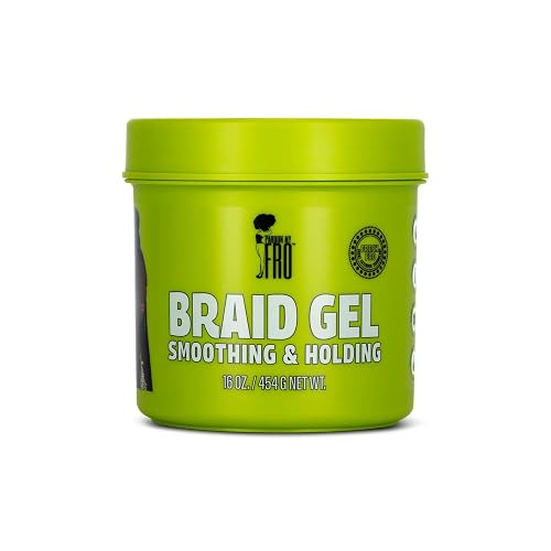 Pardon My Fro Braiding Gel - Strong Hold, Shine & Edge Control for Braids, Twists, Curls, and Dreads - Defines, Moisturizes, Adds Grip, and Provides Beauty & Personal Care Pardon My Fro