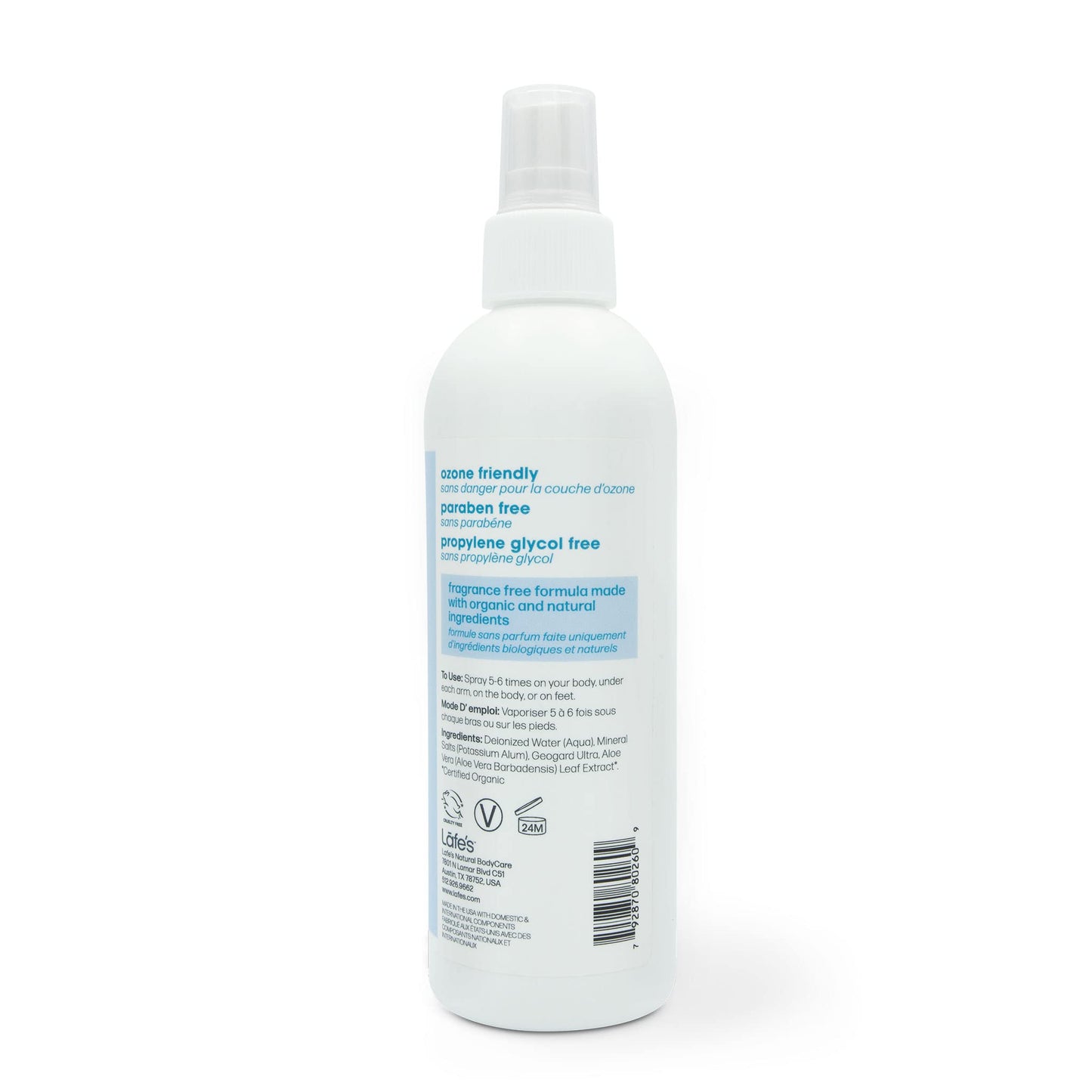 Lafe's Natural Deodorant - 8oz Aluminum Free Natural Deodorant Spray for Women & Men - Paraben Free & Baking Soda Free with 24-Hour Protection Beauty and Personal Care Lafe's