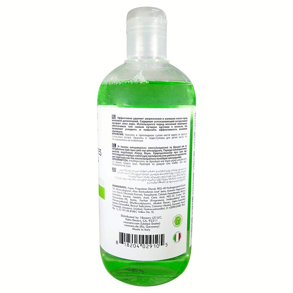 Waxness Spa Choice Pre Post Waxing Lotion Aloe Vera and Argan Oil 2 X 16.9 fl oz / 500 ml Beauty and Personal Care Waxness
