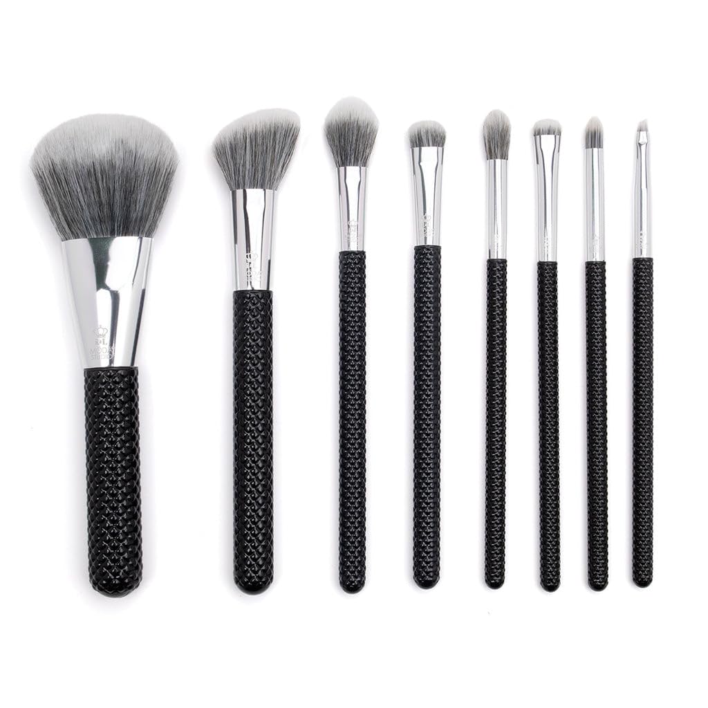 MODA Studio 8pc Pro Glam Makeup Brush Set, Includes - Powder, Contour, Glow, Shader, Crease, Smudger, Detail, and Brow Brushes Beauty & Personal Care MODA