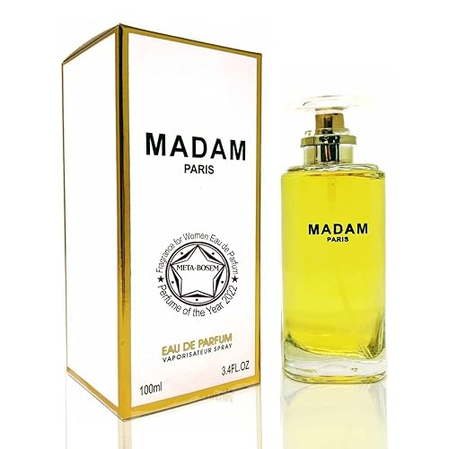 META-BOSEM Madam Paris, Women Perfume Eau de Parfum Natural Spray Fragrance - Charming Floral Scent - Classic Vanilla Notes - Holiday Gift - for All Beauty & Personal Care META-BOSEM