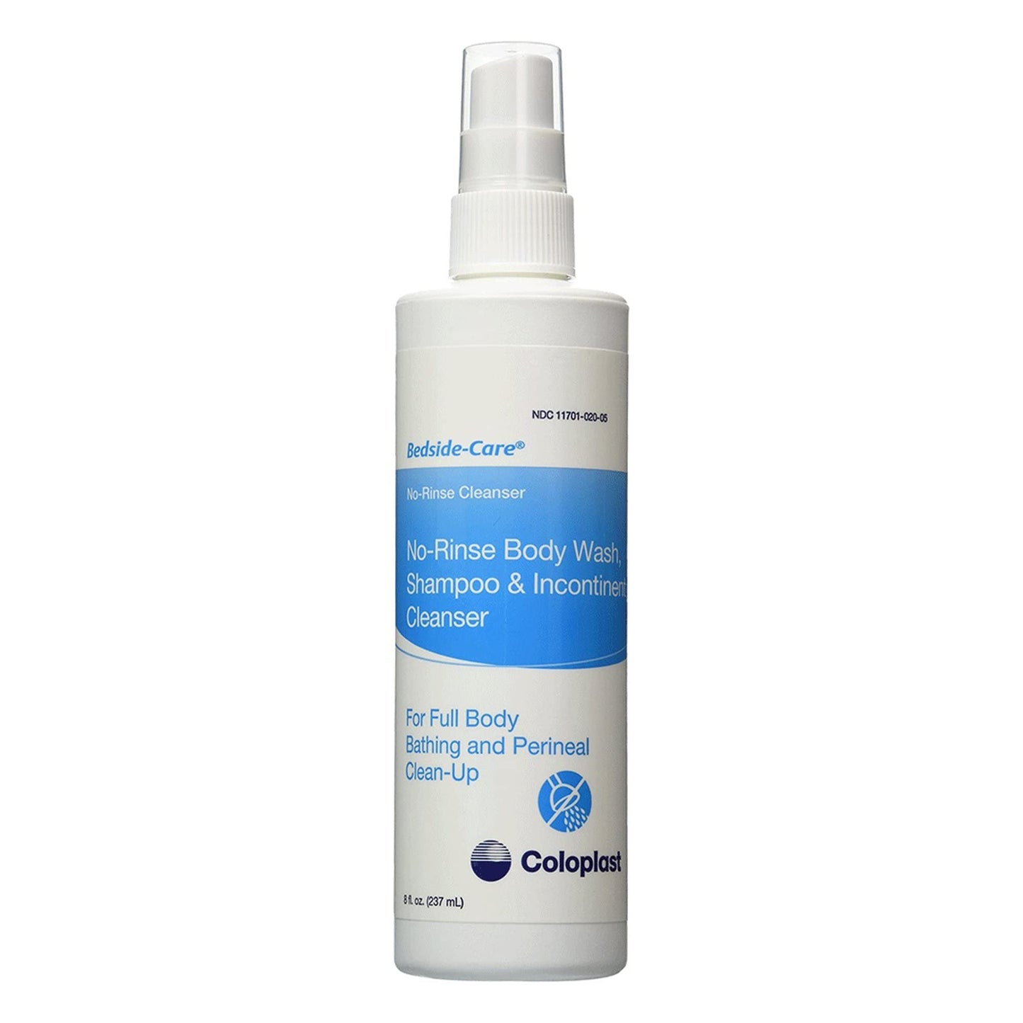 Bedside-Care Rinse-Free Shampoo and Body Wash, 8.1 oz. Pump Bottle Unscented, Coloplast, 61761 - Case of 12 Beauty & Personal Care Bedside-Care
