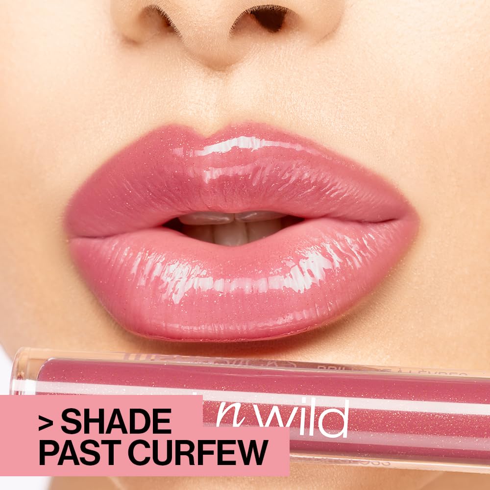 wet n wild MegaSlicks Lip Gloss, Ultra-Glossy, Vitamin-E Enriched, Ultra-Gloss High Shine Moisturizing, Cruelty-Free & Vegan - Rasp-berry Voice Beauty & Personal Care wet n wild