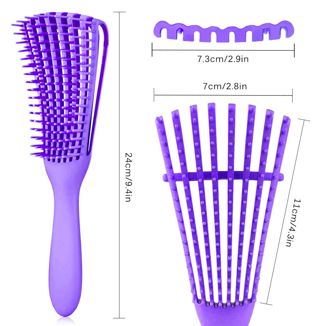 A.DASHER Hair Brush for Afro America/African Hair Textured 3a to 4c Kinky Wavy/Curly/Coily/Wet/Dry/Oil/Thick/Long Hair, Detangling Brush for Women (2 Beauty & Personal Care A.DASHER