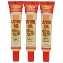 Sunflower Cosmetics Mega Care Tube Hair Oil 1.5oz (3 Pack) (Castor Oil) Beauty & Personal Care Sunflower Cosmetics