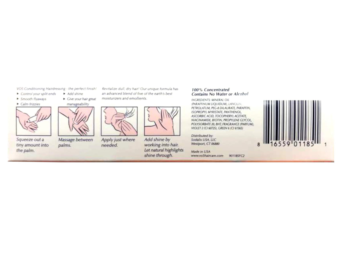 Alberto VO5 Conditioning Hairdressing for Gray/White/Silver Blonde Hair, 1.5-Ounce Tubes (Pack of 6) Beauty & Personal Care Alberto VO5