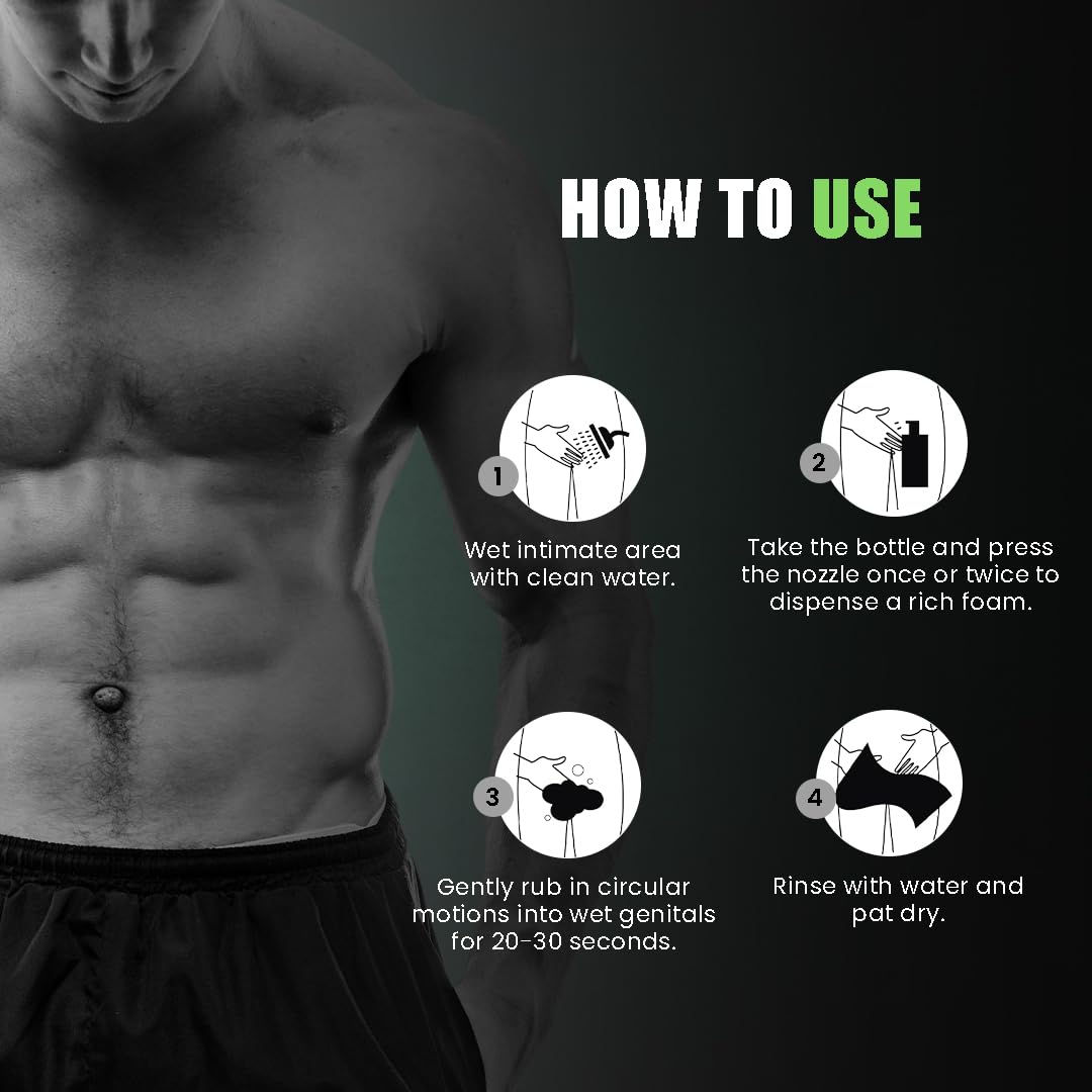 Skin Elements Intimate Wash for Men with Menthol | pH Balanced Foaming Intimate Wash | Jabon Intimo Hombre | Controls Bad Odor and Sweat | Cools Beauty & Personal Care Skin Elements