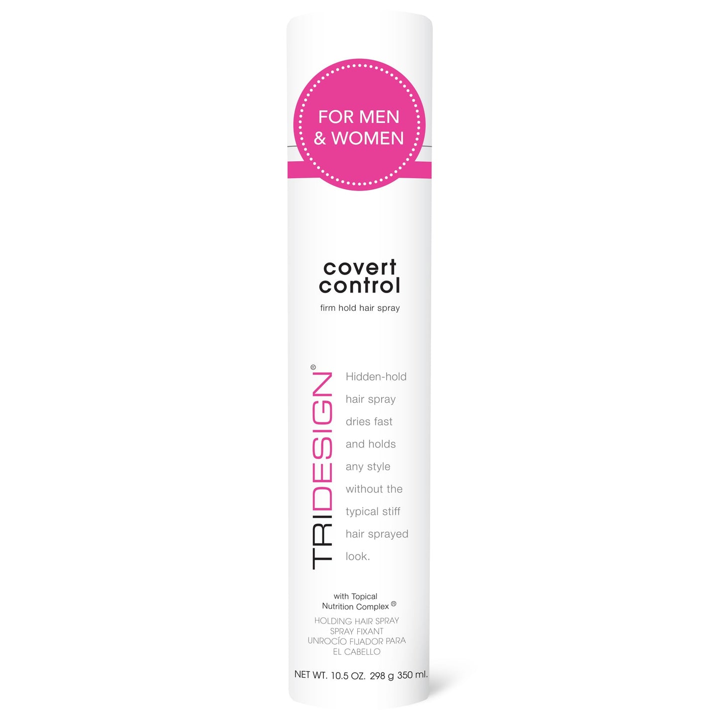 TRI Design Covert Control - Fast-Drying Hairspray for Women and Men, Strong Hold and Hair Setting, Provides Hidden Control, 10.5 Oz Beauty & Personal Care TRIDESIGN
