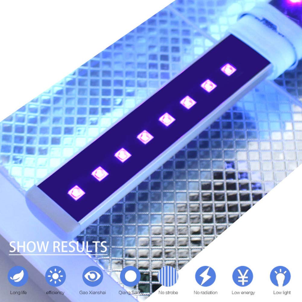 riteu 365+405Nm 9W Uv Double Light Bulbs - Lamp Bulb Tube for Electric Tubes Nail Art Uv Gel Curing Light,Nail for Curing Lamps Shop Professional Nail