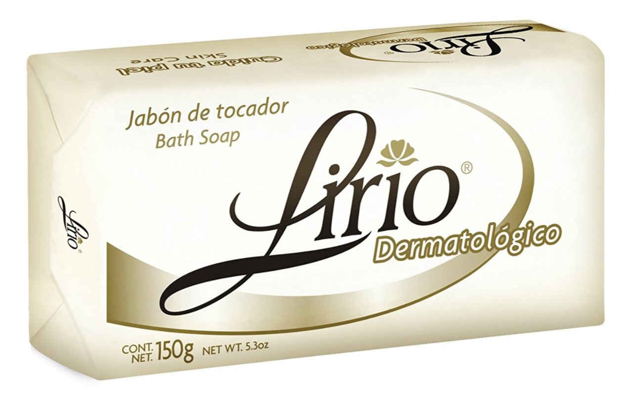 2 Lirio Neutro and 2 Lirio Dermatologico (4 Pack Total) 180 g / 6.35 oz Soap Bars Dermatological Bathing Natural Original Mexican Smooth Soothing Beauty & Personal Care Lirio