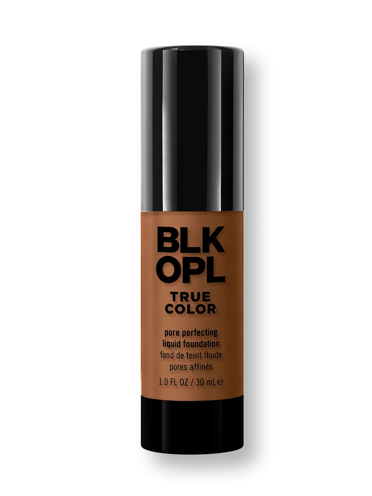 BLK/OPL TRUE COLOR Pore Perfecting Liquid Foundation, Warm Almond - enriched with Vitamins C & E, paraben-free, fragrance-free, cruelty-free