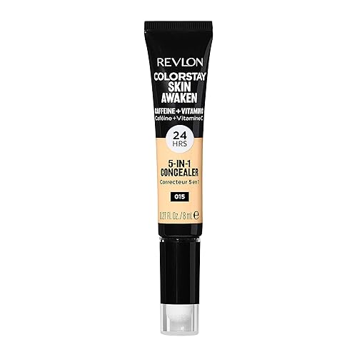 Revlon ColorStay Skin Awaken 5-in-1 Concealer, Lightweight, Creamy Longlasting Face Makeup with Caffeine & Vitamin C, For Imperfections, Dark Circles Beauty & Personal Care REVLON