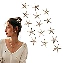Starfish Hair Clip Star Hair Pins Mermaid Hair Accessories for Hair Barrettes Wedding Bridal Girls Women (Style1-15Pcs) Beauty & Personal Care Etncy Life