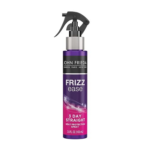 John Frieda Frizz Ease 3 Day Straight Heat Protection Spray, Keeps Hair Straight and Frizz-Free for 3 Days, Keratin-Infused Flat Iron & Styling Spray Beauty & Personal Care John Frieda