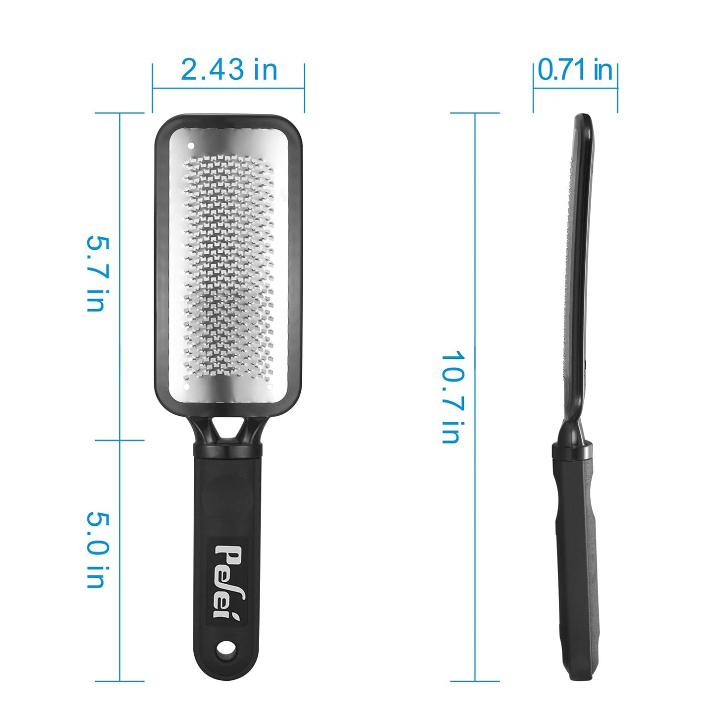 Colossal Pedicure Rasp Foot File, Professional Foot Care Pedicure Stainless Steel File to Removes Hard Skin, Can Be Used On Wet Feet Beauty & Personal Care Pefei