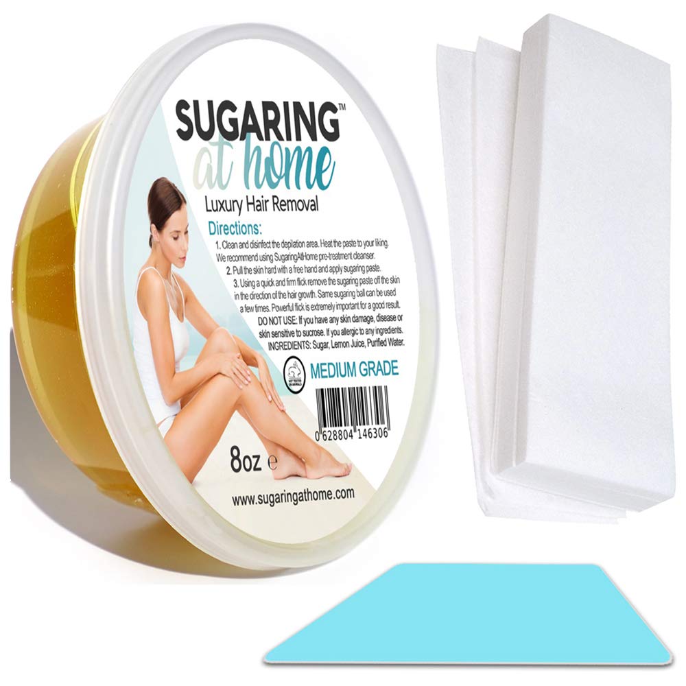 Sugaring Kit for Personal use Professional Grade + 15 Strips + Sugaring Applicator Beauty and Personal Care Sugaring