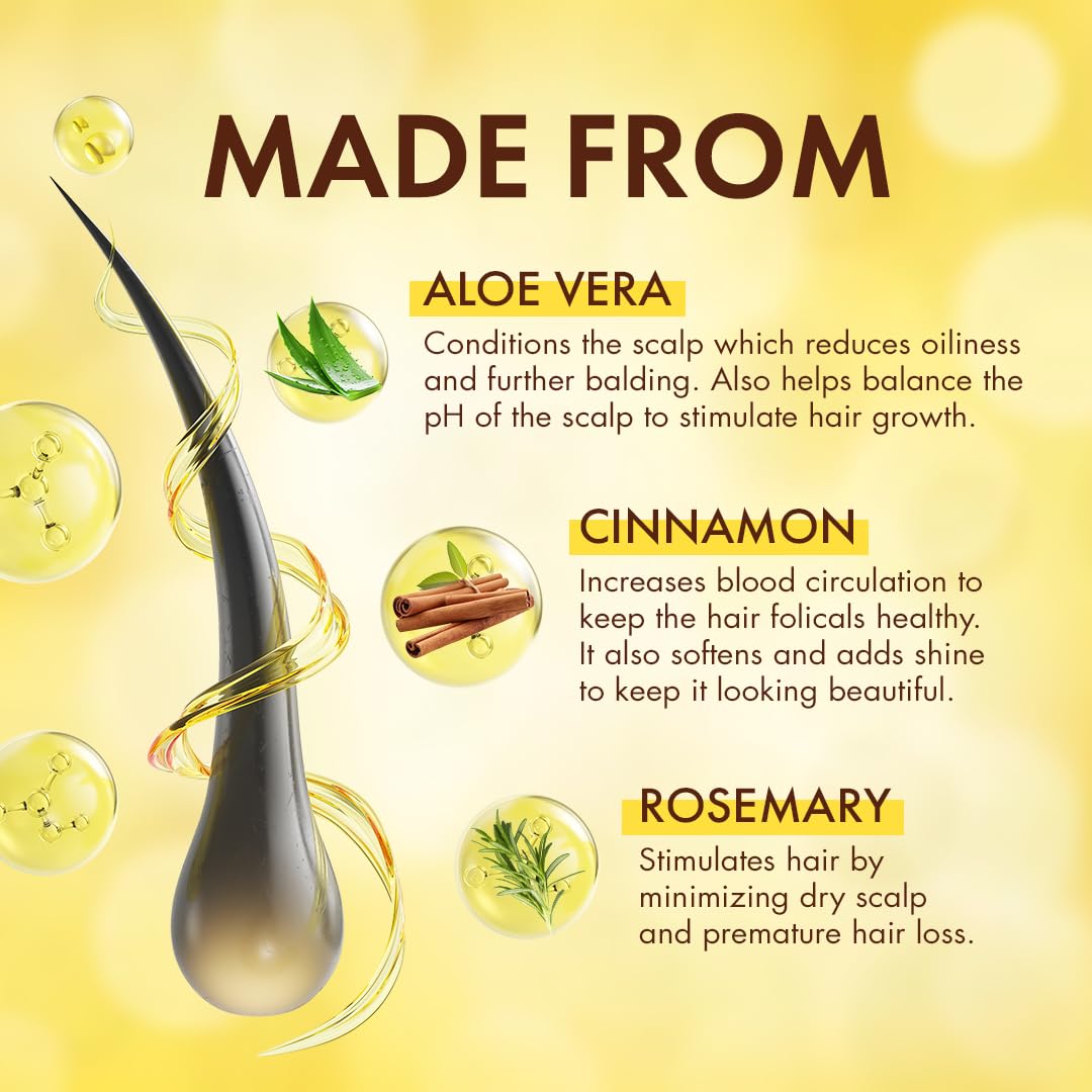Dominican Magic Hair Follicle Anti-Aging Scalp Drop Hair Tonic with Rosemary and Cinnamon, Gotero Anti-Caida, Helps Stimulate Hair Growth, 2.01 Oz Beauty & Personal Care DOMINICAN MAGIC