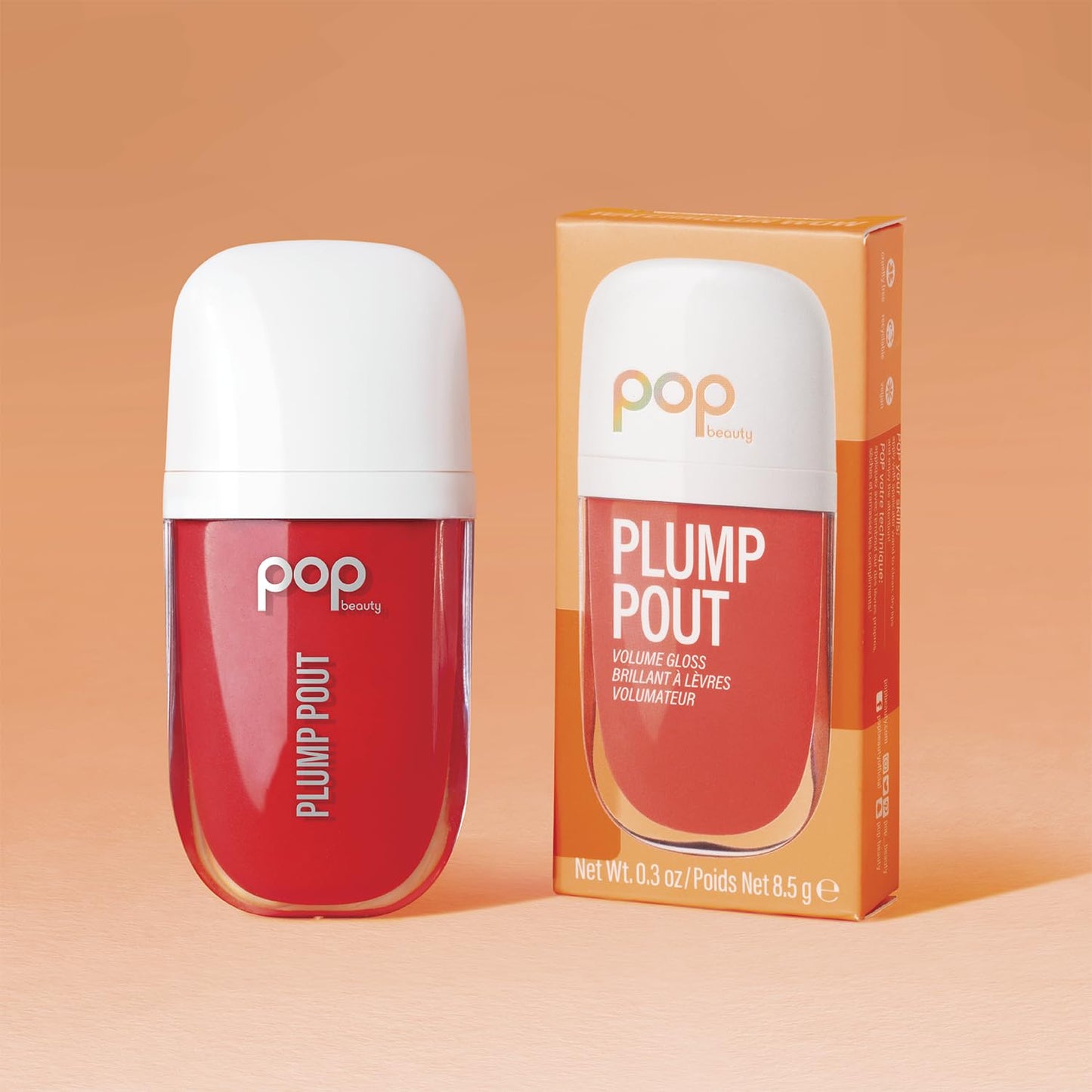 POP Beauty PLUMP POUT | WATERMELON WOW - Plumping Lip Oil, Hydrating Lip Gloss, Long Lasting Nourishing Lip Glow Oil Non-sticky Beauty & Personal Care POP Beauty