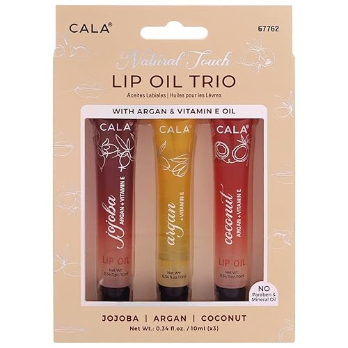 Feel Foxy LIP OIL TRIO: JOJOBA, ARAGON, COCONUT Beauty & Personal Care Feel Foxy