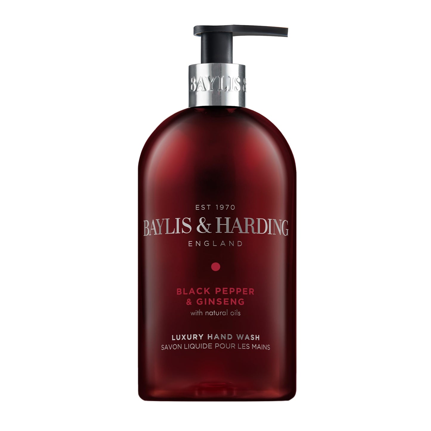 Baylis & Harding Liquid Hand Soap Wash with Dispenser, Black Pepper & Ginseng for Men, 16.9oz/500ml (3-Pack) Beauty & Personal Care Baylis & Harding