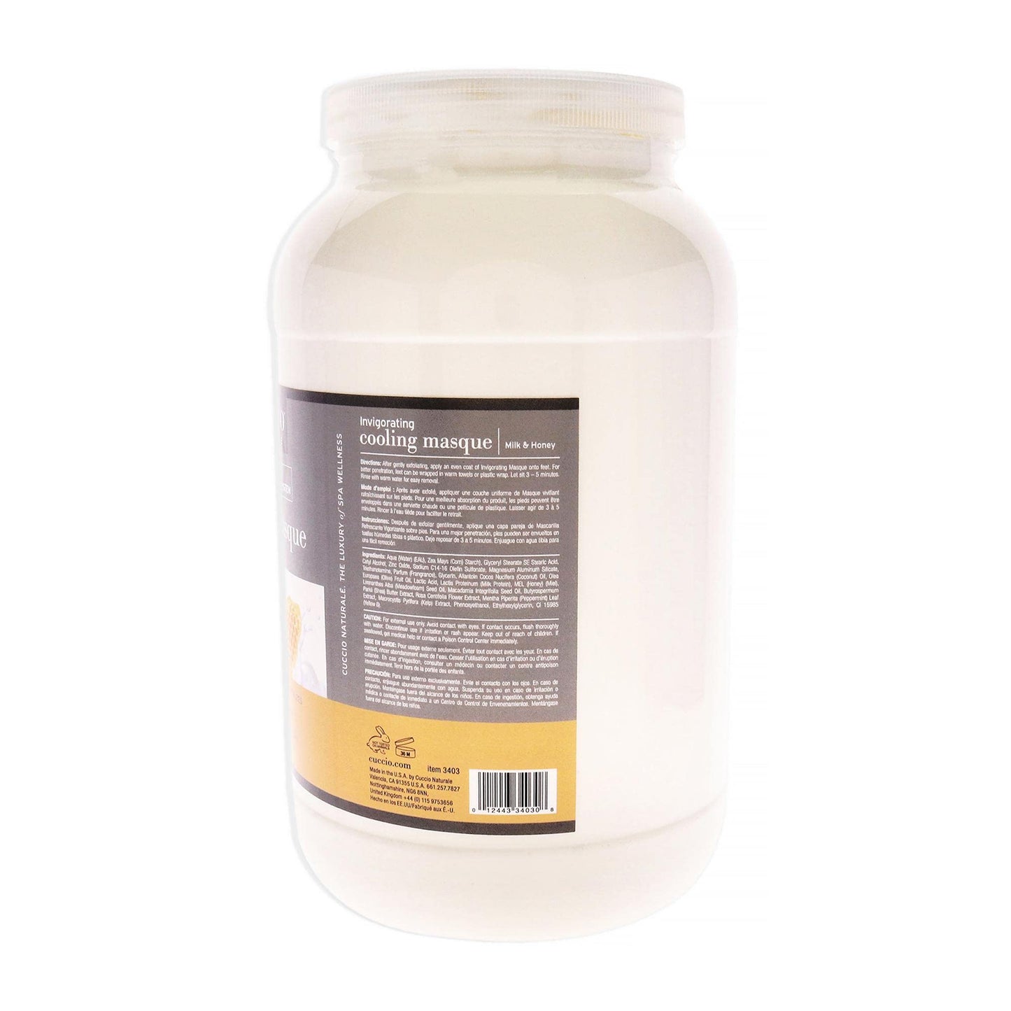 Cuccio Naturale Invigorating Cooling Masque - Gives Skin Complete Hydration - Refreshes Tired Legs And Feet - Naturally Soothes And Moisturizes - Has Beauty & Personal Care Cuccio