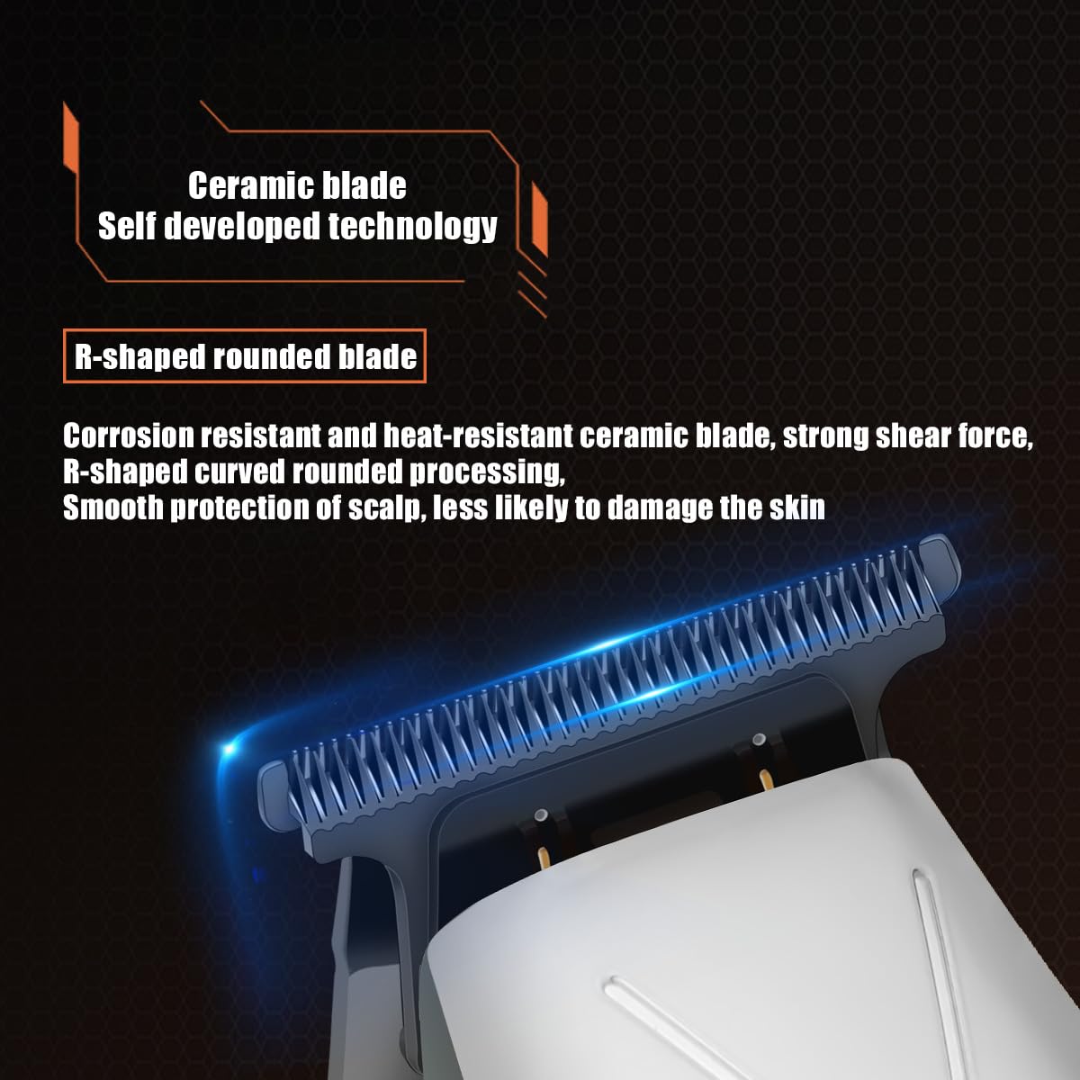 QDKVTNDJZ Men's Hair Clippers Professional Hair Trimmer Cordless Rechargeable Powerful Beard Trimmer Hair Cutting Grooming Tool,3 Limit Combs Beauty and Personal Care QDKVTNDJZ