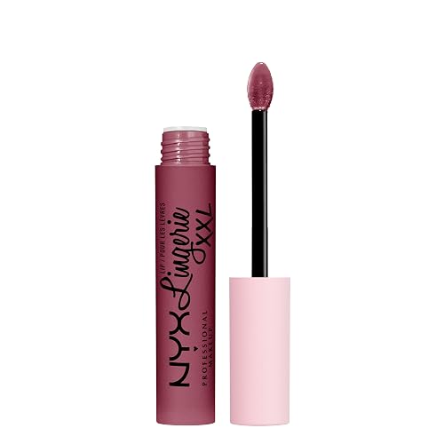 NYX PROFESSIONAL MAKEUP Lip Lingerie XXL Matte Liquid Lipstick - Bust-Ed (Purple Mauve) Beauty & Personal Care NYX PROFESSIONAL MAKEUP