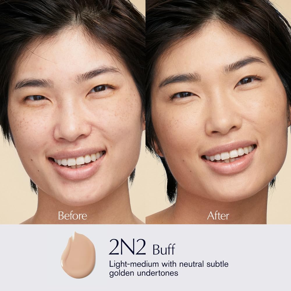 Estée Lauder Futurist Hydra Rescue Moisturizing Foundation Makeup SPF 45 for a 12-Hour Glow, 1.2 Fl Oz, 2N2 Buff Beauty & Personal Care Estée Lauder