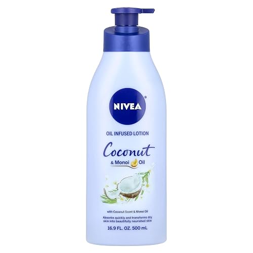 NIVEA Lotion Coconut & Monoi Oil Infused 16.9 Ounce (500ml) (Pack of 3) Beauty & Personal Care NIVEA