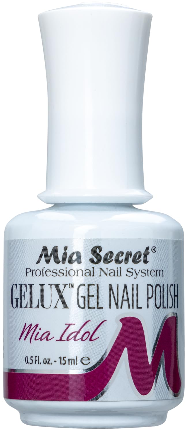 Mia Secret Gelux Soak-off gel nail polish color Mia Idol - Gel polish cured with nail lamp - Esmaltes para uñas en gel de larga duración para lampara